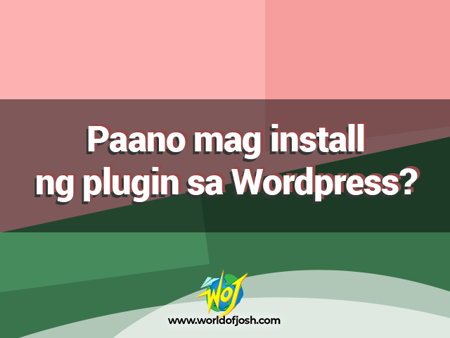 mag install ng plugin sa wordpress